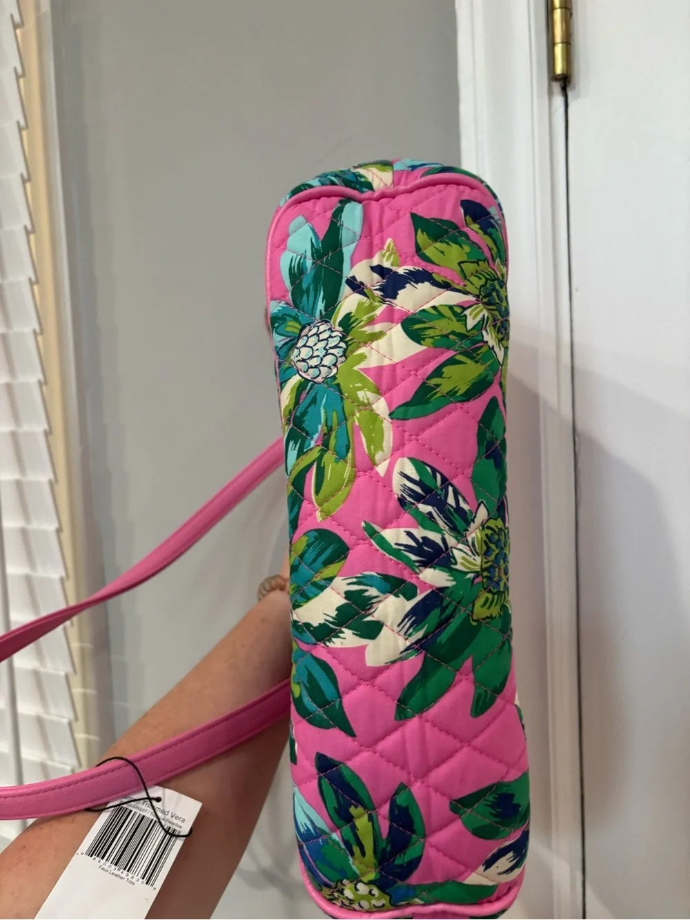 Vera Bradley Magenta Pink Floral Quilted Tote